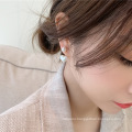 Jewelry 925 Silver Needle Simple Small Love Pearl Earrings Korean Jewelry Dongdamen Girl Net Red Temperament